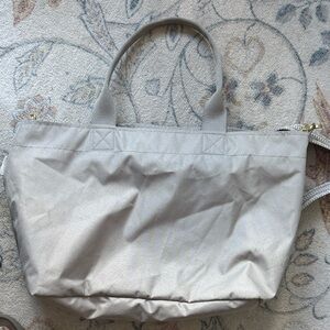 Canvelle Gray Zip Crossbody Tote
